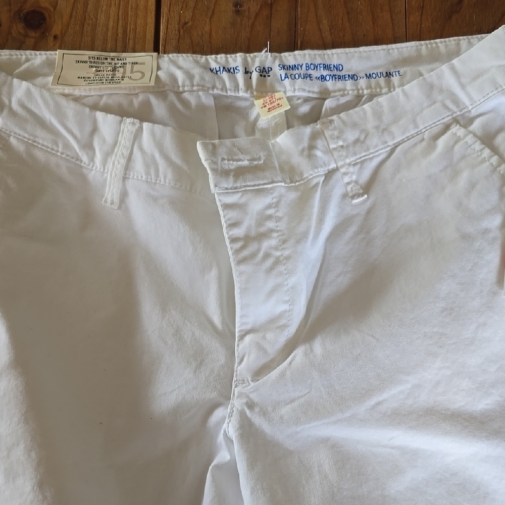 White Skinny Boyfriend Pants